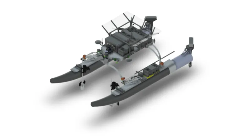 RobotX: a racquetball launcher for a 16-foot autonomous boat